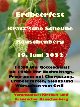Bild: Plakat Erdbeerfest